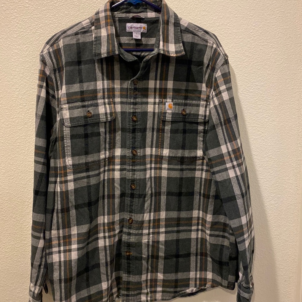 Carhartt flannel shirt large
